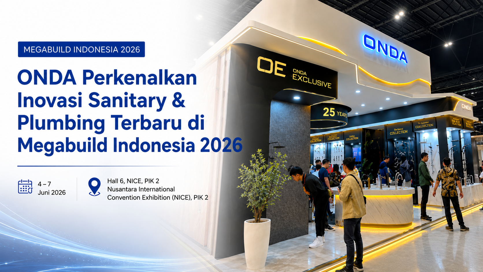 ONDA Perkenalkan Inovasi Sanitary &amp; Plumbing Terbaru di Megabuild Indonesia 2026